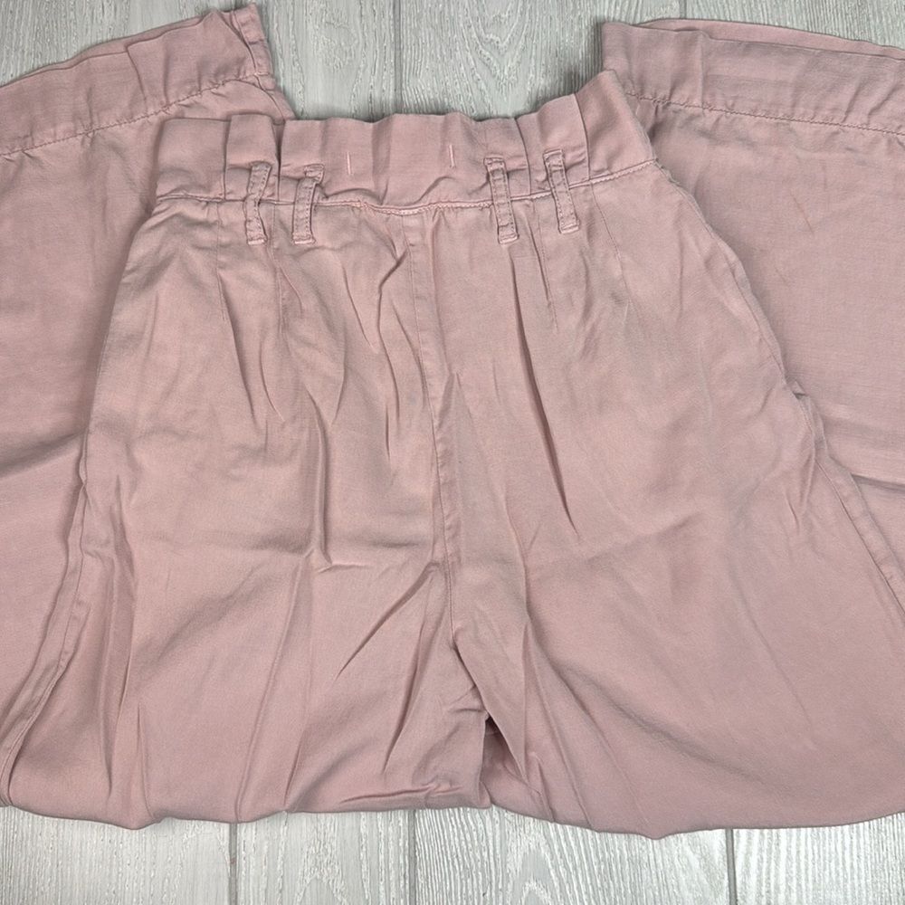 Anthropologie Blythe Paperbag Wide Leg Crop Pant is a high-rise, belted trouser - Picture 10 of 12